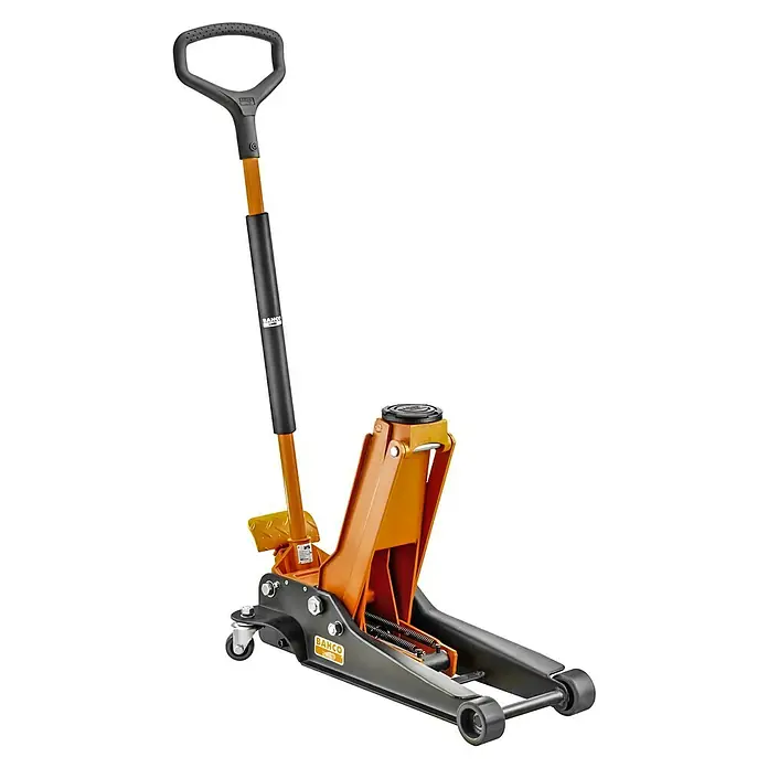 Bahco Hydraulischer Rangierwagenheber BH13000 - Hubhöhe: 90 mm - 550 mm - Aufnahme einer Hebebühne von Bahco, ein unverzichtbares Werkzeug für jede Werkstatt oder Garage, für sicheres Anheben von Fahrzeugen.