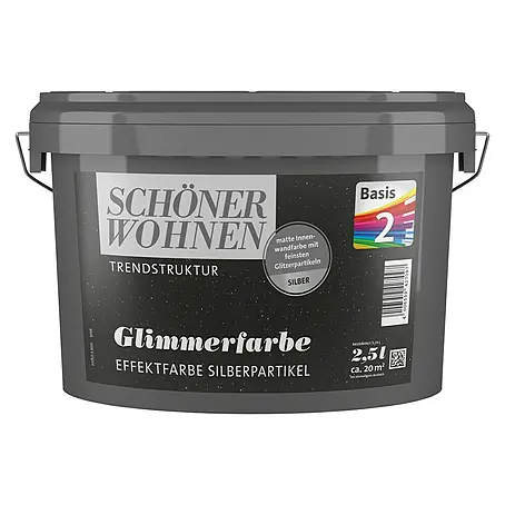 SCHÖNER WOHNEN-Farbe Mix Wandfarbe Glimmerfarbe zum Mischen lassen