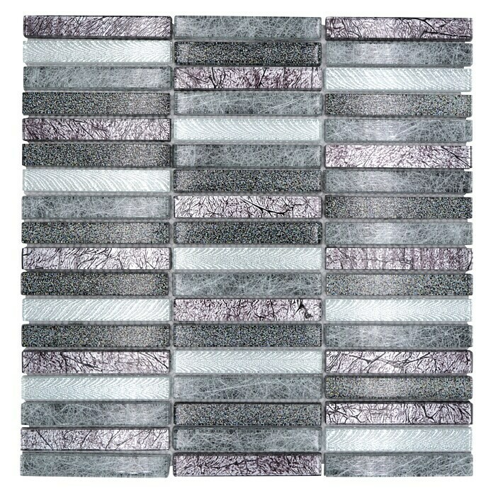 Mosaikfliese Stäbchen Crystal Day XCM ST DS (29,8 x 30,4 cm, Glänzend)