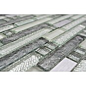 Mosaikfliese Verbund Crystal Mix XCM MV698 (29,8 x 30,4 cm, Grau/Silber, Glänzend)