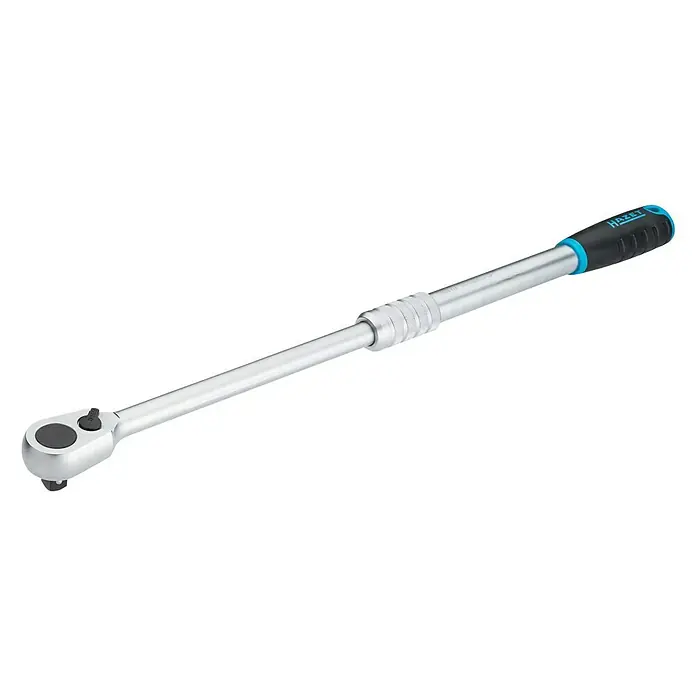 Hazet Ratsche HiPer - ½″ Vierkant, Länge: 614 mm - Eine HAZET Teleskop-Umschaltknarre mit robuster Bauweise und ergonomischem Griff für präzises Arbeiten.