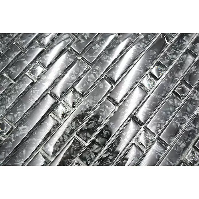 Mosaikfliese Verbund Crystal XCM MV718 - 29,8 x 30,4 cm, Glänzend - Detailaufnahme