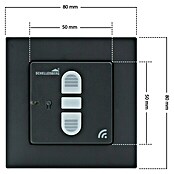 Schellenberg Smart Home Funk-Empfangsschalter (40 x 80 x 80 mm, Anthrazit, Unterputzmontage) | BAUHAUS