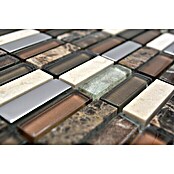 Mosaikfliese Rechteck Crystal Mix XCM SM78 (29,8 x 30,4 cm, Braun/Beige, Glänzend)