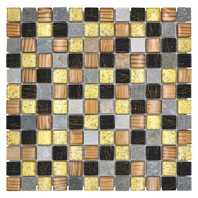 Mosaikfliese Quadrat Crystal Mix XCM CR17 (30 x 30 cm, Matt)