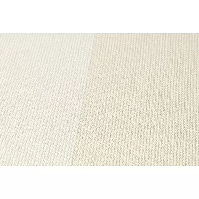 Rasch Poetry Vliestapete - Beige, Streifen, 10,05 x 0,53 m - Strukturierter heller Stoff, vertikal geteilt. Die linke Seite ist sauber weiß, die rechte leicht verfärbt beige.