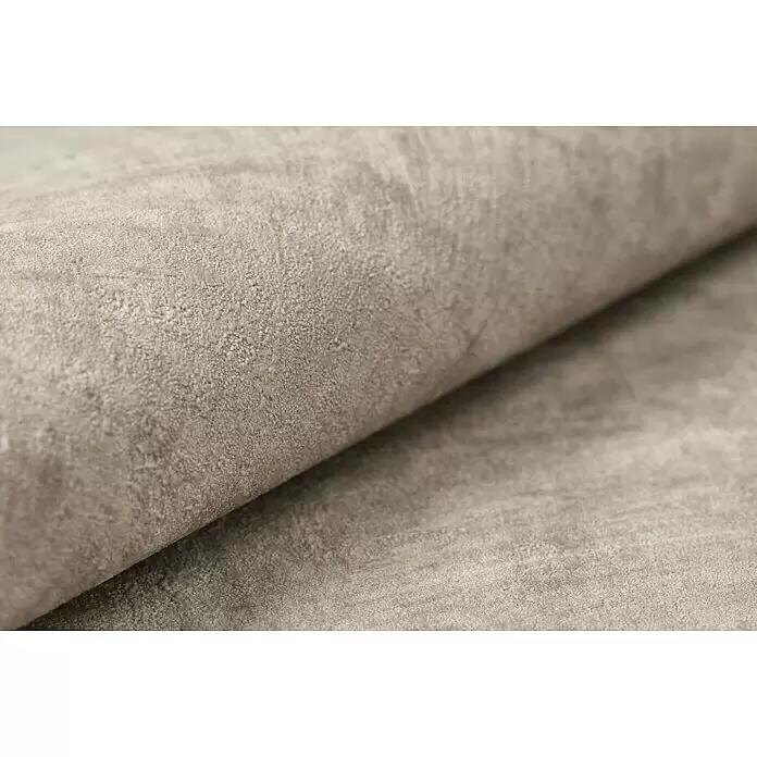 Rasch Factory 4 Vliestapete - Braun, Uni, 10,05 x 0,53 m - Hellbrauner, strukturierter Stoff mit weicher, veloursartiger Oberfläche, gefaltet.