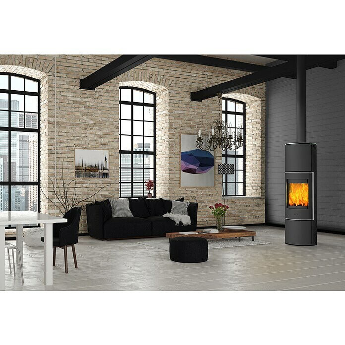 Fireplace Kaminofen Perondi (5 kW, Raumheizvermögen: 90 m³, Material Abdeckung: Glas, Schwarz) | BAUHAUS