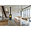 Fireplace Kaminofen Rondale (5 kW, Raumheizvermögen: 90 m³, Material Verkleidung: Stahl, Schwarz) | BAUHAUS