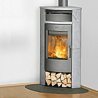 Fireplace Kaminofen Malta (7 kW, Raumheizvermögen: 126 m³, Verkleidung: Keramik, Grau)
