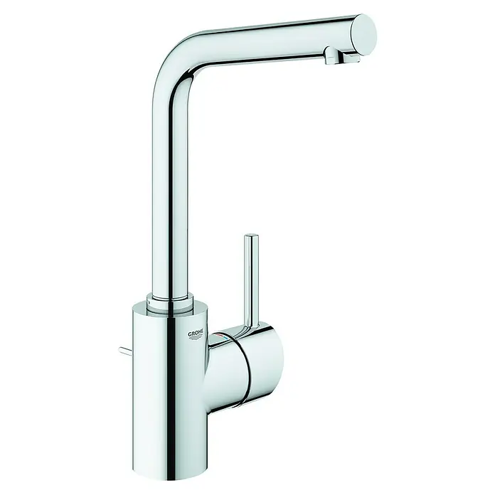 Grohe Concetto Waschtischarmatur L-Size - Glänzend, Metall - Ein glänzender, moderner Wasserhahn von Grohe in Chromoptik. Das elegante Design wertet jedes Badezimmer auf und sorgt für einen Hauch von Luxus.