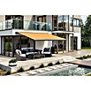 Solid Elements Vollkassettenmarkise Solid-S 320180 (Gelb/Orange, Farbe Gestell: Anthrazitgrau, Breite: 4 m, Ausfall: 3 m) | BAUHAUS