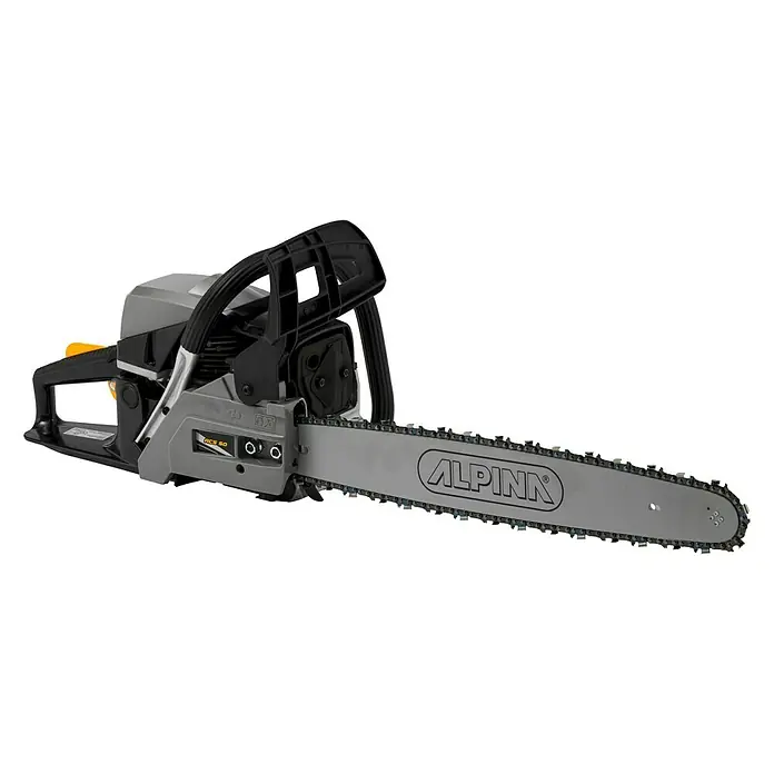 Alpina Motosierra de gasolina ACS 50 - 2,2 kW, 49,3 cm³, Longitud de la cuchilla: 50 cm - Aquí hay una imagen de la motosierra Alpina ACS 50, una herramienta para cortar madera.