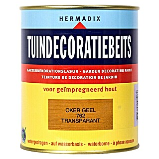Hermadix Houtbeits voor tuindecoratie 762 oker geel (750 ml, Oker Geel, Mat)