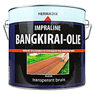 Hermadix Bangkirai-olie Impraline Transparant Bruin (2,5 l, Transparant bruin, Mat)