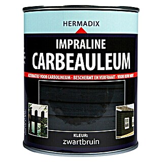Hermadix Houtbescherming Impraline Carbeauleum (750 ml, Zwartbruin, Zijdemat)