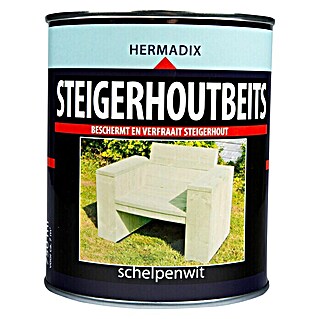 Hermadix Houtbeits voor steigerhout schelpenwit (Schelpenwit, 750 ml, Mat)