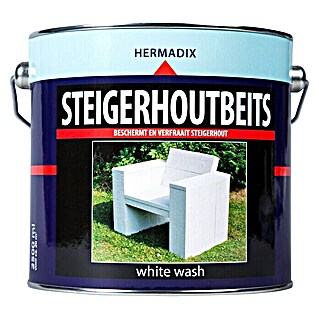 Hermadix Houtbeits voor steigerhout white wash (White Wash, 2,5 l, Mat)