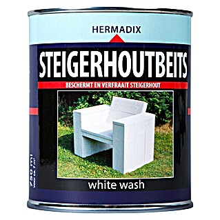 Hermadix Houtbeits voor steigerhout white wash (White Wash, 750 ml, Mat)