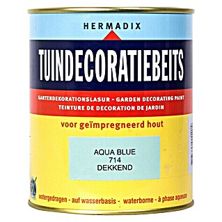 Hermadix Houtbeits voor tuindecoratie 714 aqua blue (750 ml, Aqua Blue, Mat)
