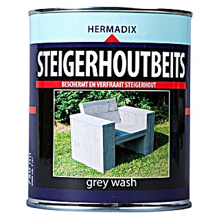 Hermadix Houtbeits voor steigerhout grey wash (Grey Wash, 750 ml, Mat)