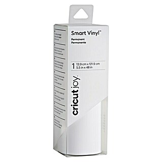 Cricut Joy Vinylfolie Smart Vinyl Permanent (Weiß, 121,9 x 13,9 cm, Dauerhaft klebend)