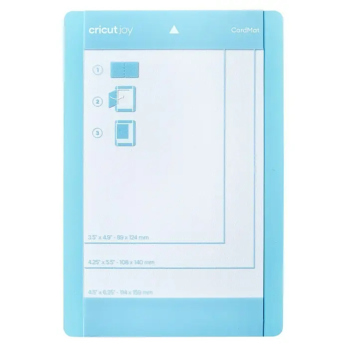 Cricut Joy Schneidematte Card Mat - L x B: 15,9 x 11,4 cm, Passend für: Cricut Joy Einlegekarten - Cricut Joy CardMat Schneidematte in Hellblau, ideal zum Erstellen von Karten mit verschiedenen Größen und einer einfachen Schritt-für-Schritt-Anleitung.