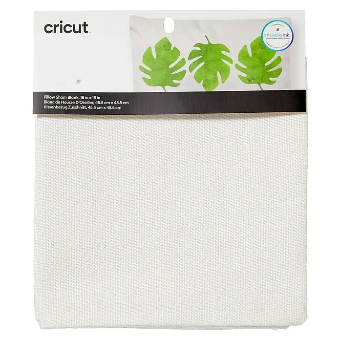 Cricut Kissenhülle Rohling für Infusible Ink - Creme, L x B: 45,5 x 45,5 cm, 100 % Polyester - Cricut Kissenbezug Rohling, 45.5 x 45.5 cm, ideal für Infusible Ink Projekte. Gestalte individuelle Wohnaccessoires mit deinem Cricut!