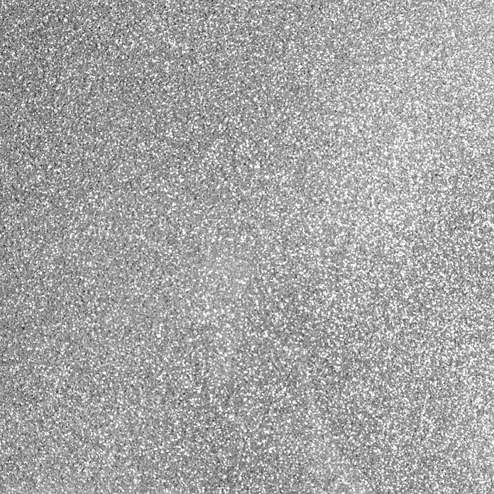 Cricut Aufbügelfolie Glitter Iron-On - 3 Stk., Gold/Silber/Schwarz, L x B: 30,5 x 30,5 cm, Passend für: Cricut Schneideplotter - Nahaufnahme von silberfarbenem Glitzerpapier. Ideal für festliche Hintergründe und dekorative Projekte.