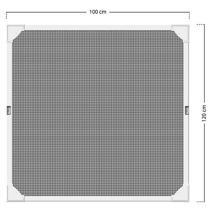 Schellenberg Insect Stop InsektenschutzgitterB x H: 100 cm x 120 mm, Farbe Gewebe: Anthrazit, Magnetbefestigung, Geeignet für: Fliegengitter Sketch