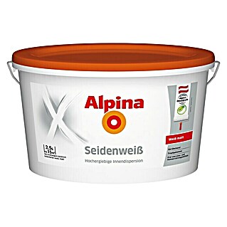 Alpina Wandfarbe Seidenweiß (Weiß, 2,5 l, Matt)