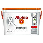 Alpina Wandfarbe Seidenweiß (Weiß, 10 l, Matt bis seidenmatt)
