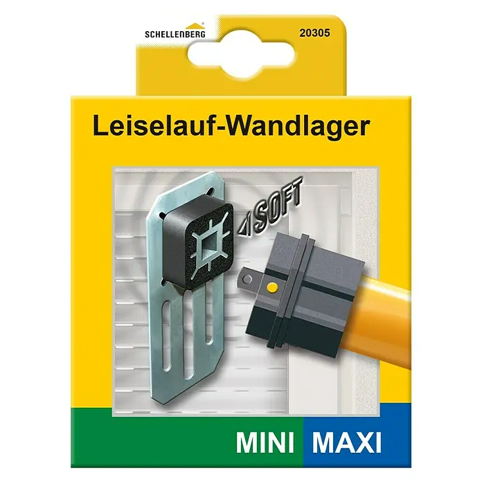 Schellenberg Wandlager Leiselauf Komfort2 Stk. - Schellenberg Leiselauf-Wandlager: Das Lager für Rolläden sorgt für einen ruhigen Lauf und ist für Mini- und Maxi-Rolläden geeignet.