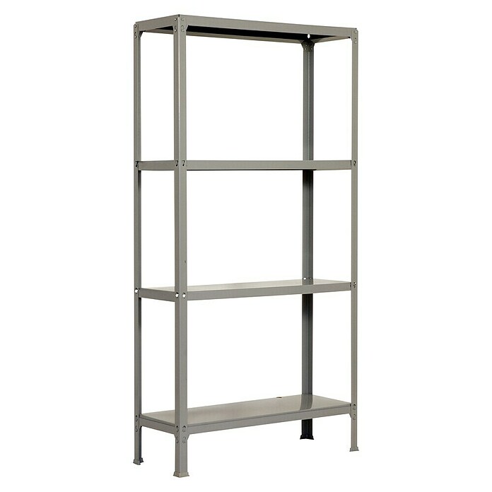 Simonrack Simonhome Metallregal (L x B x H: 30 x 100 x 160 cm, Traglast: 150 kg/Boden, Anzahl Böden: 4 Stk., Grau)