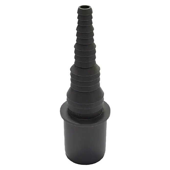 Schlauchnippel Airfit - Nennweite: 32 mm - Schwarzer Schlauchverbinder mit geripptem Design zur flexiblen Verbindung von Schläuchen unterschiedlicher Durchmesser.