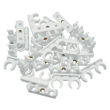 Mit Gewinde 100 Stück Rohrclips Clips Doppelt 16-18 Kupferrohrclip
