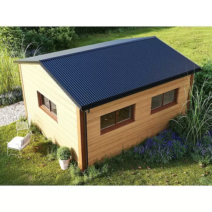 Metdach Dachblech Wellblech400 cm x 88,3 cm x 0,4 mm, Anthrazit