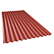 Metdach Dachblech Wellblech (250 cm x 88,3 cm x 0,4 mm, Rot) | BAUHAUS