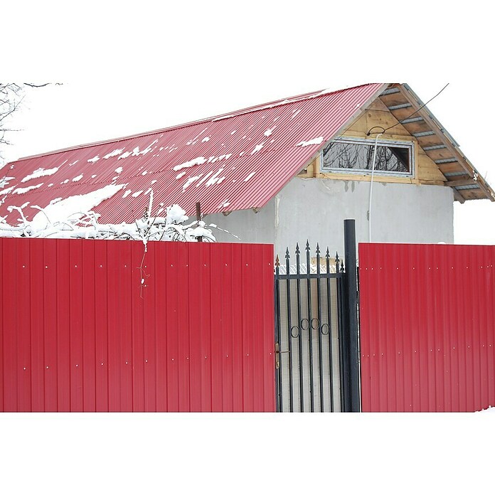 Metdach Dachblech Schwallblech MetDach (350 cm x 90,5 cm x 0,4 mm, Rot) | BAUHAUS