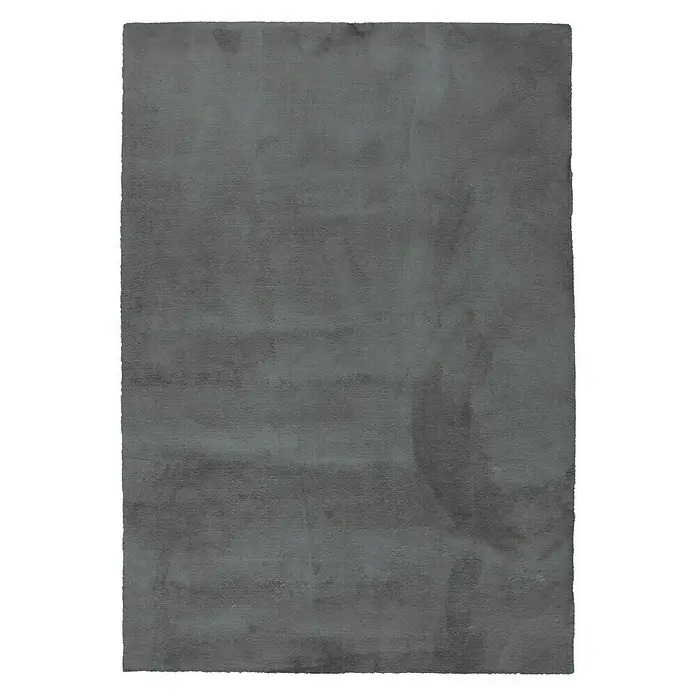 Alfombra de pelo corto Toscana - Gris, 300 x 200 cm, 100% Poliéster - Una alfombra rectangular gris con una textura sutil, perfecta para añadir un toque de elegancia y confort a cualquier habitación.