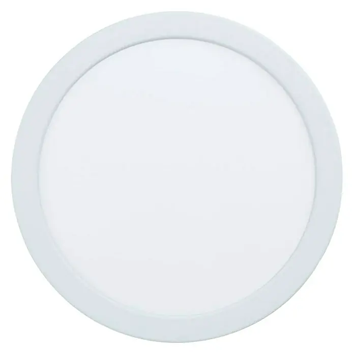 Eglo Fueva 5 Downlight empotrable LED redondo - 16,5 W, Ø x Al: 21,6 x 2,6 cm, Blanco neutro - Lámpara de techo LED redonda con marco blanco, ideal para interiores modernos que necesitan una iluminación uniforme y brillante.