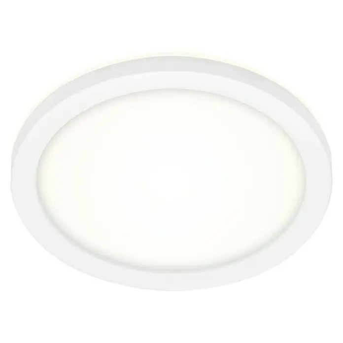 Briloner Plafón LED para exterior Dusseldorf - 8 W, Blanco, IP44 - Lámpara de techo LED redonda blanca. Un diseño moderno para una iluminación brillante y eficiente en cualquier habitación.