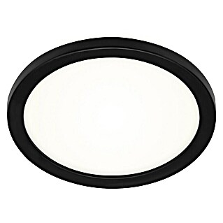 Briloner Plafón LED para exterior Dusseldorf (8 W, Negro, IP44)