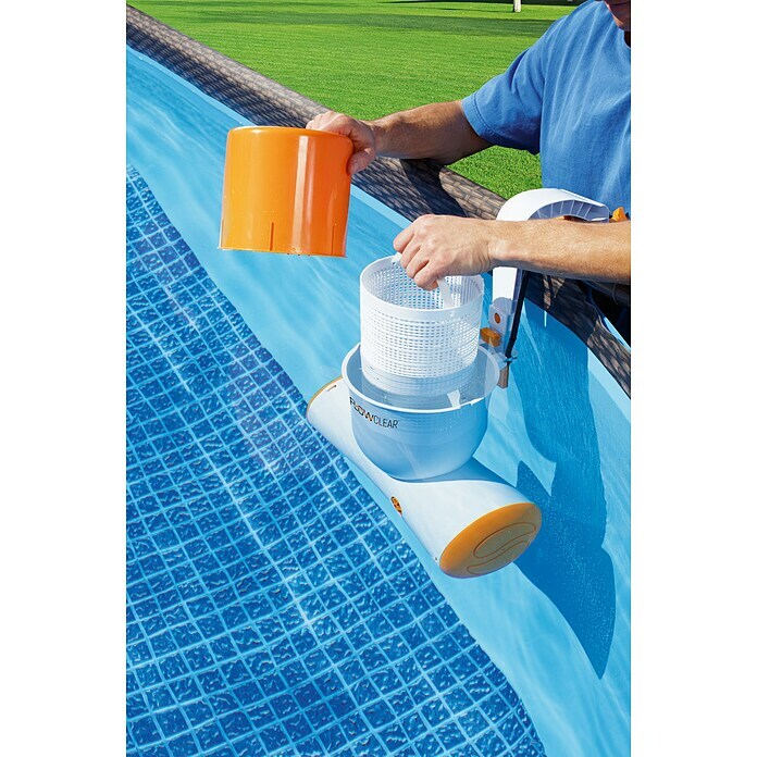 Bestway Flowclear Einhängeskimmer 2 in 173 W, Filterleistung: 3.974 l/h Use Shot