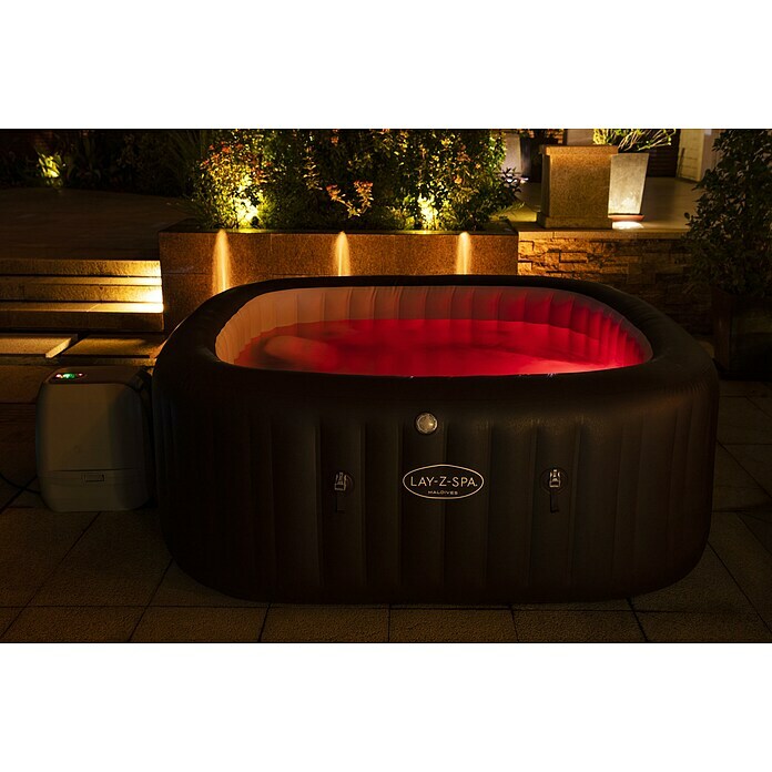 Bestway Lay-Z-Spa Außen-Whirlpool Maldives HydroJet ProL x B x H: 201 cm x 201 cm x 80 m, 1.050 l, Geeignet für: 7 Personen Use Shot