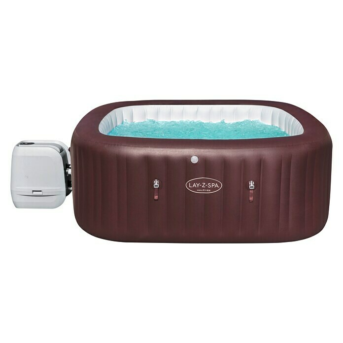 Bestway Lay-Z-Spa Außen-Whirlpool Maldives HydroJet ProL x B x H: 201 cm x 201 cm x 80 m, 1.050 l, Geeignet für: 7 Personen Front View