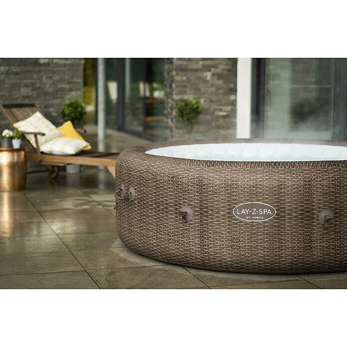 Bestway Lay-Z-Spa Außen-Whirlpool St. Moritz Air-JetØ x H: 216 x 71 cm, 1.190 l, Geeignet für: 7 Personen Use Shot