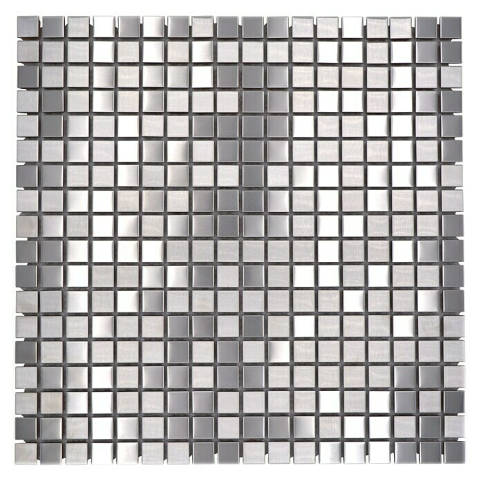 Mosaikfliese Quadrat XCE 15D30 x 30 cm, Silber, Matt Top View