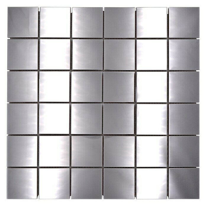 Mosaikfliese Quadrat XCE 48G (29,8 x 29,8 cm, Silber, Glänzend)