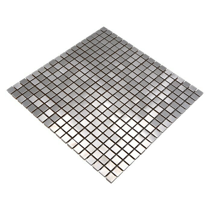 Mosaikfliese Quadrat XCE 15D30 x 30 cm, Silber, Matt Diagonal View